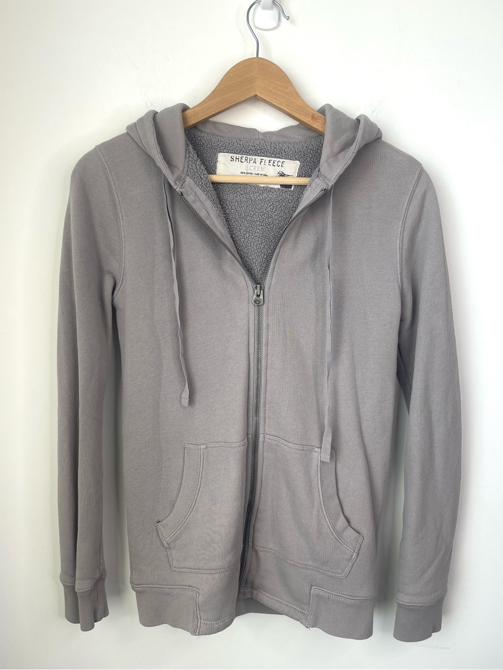 J. Crew Sherpa Fleece Zip-Up Jacket size XS